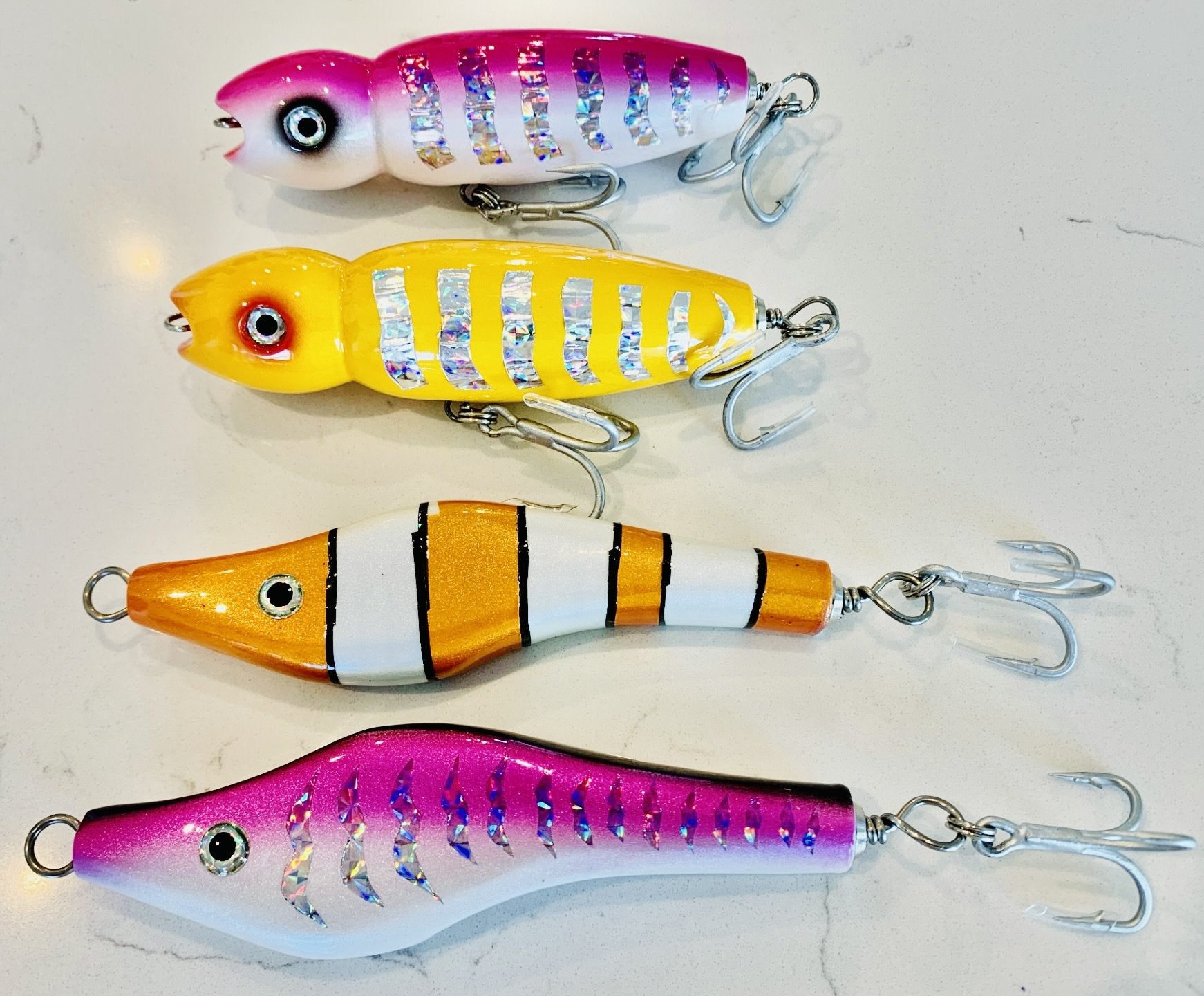 Wooden Lures for Tuna and big game fish