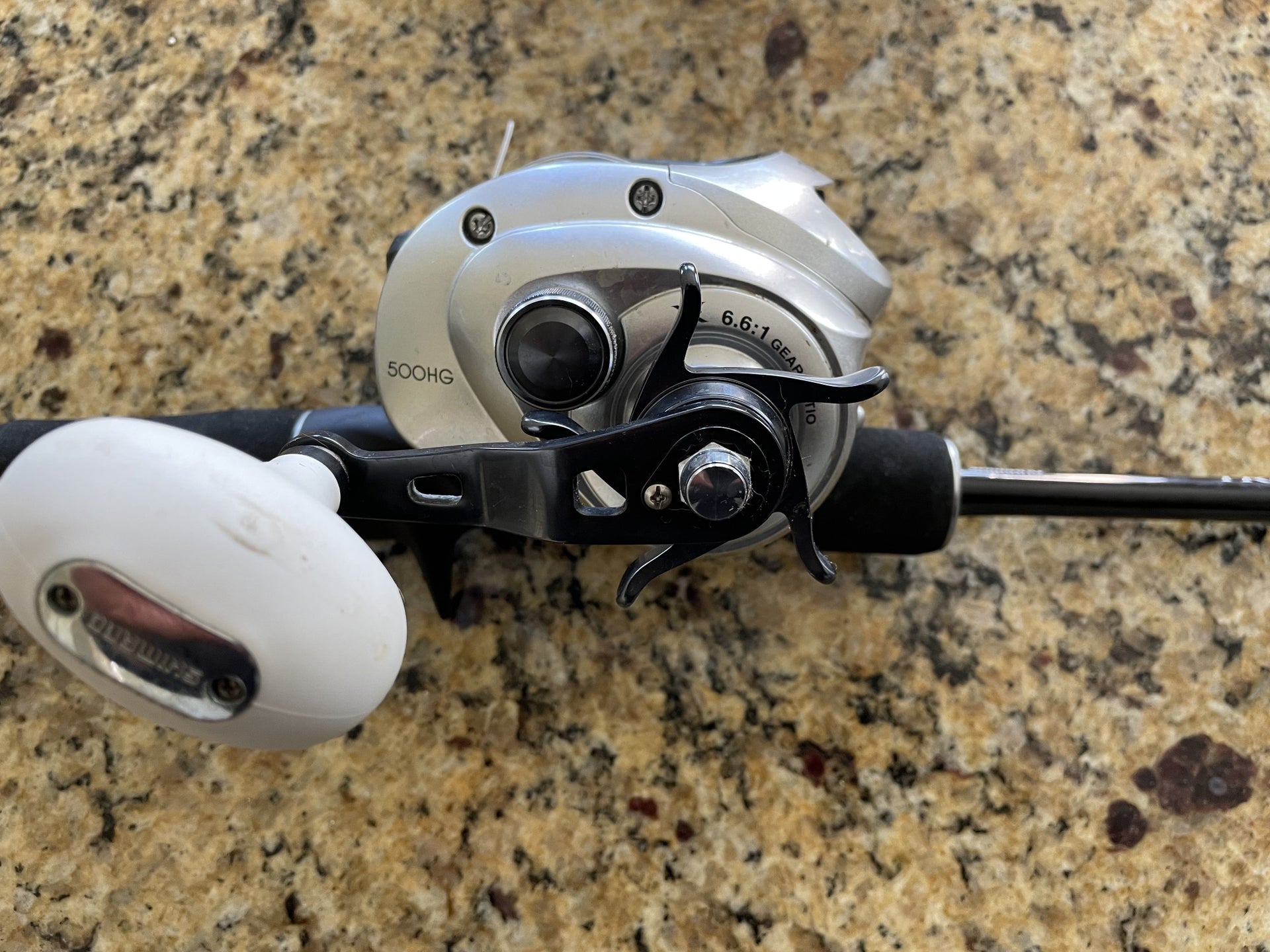 Shimano Tranx 500 HG paired w/ Trevala PX rod