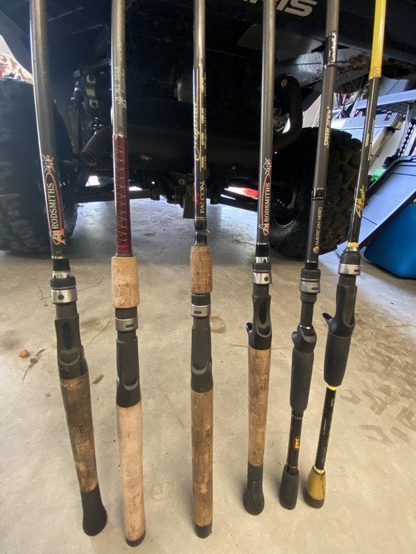 Lot of Bass Casting Rods/Reels