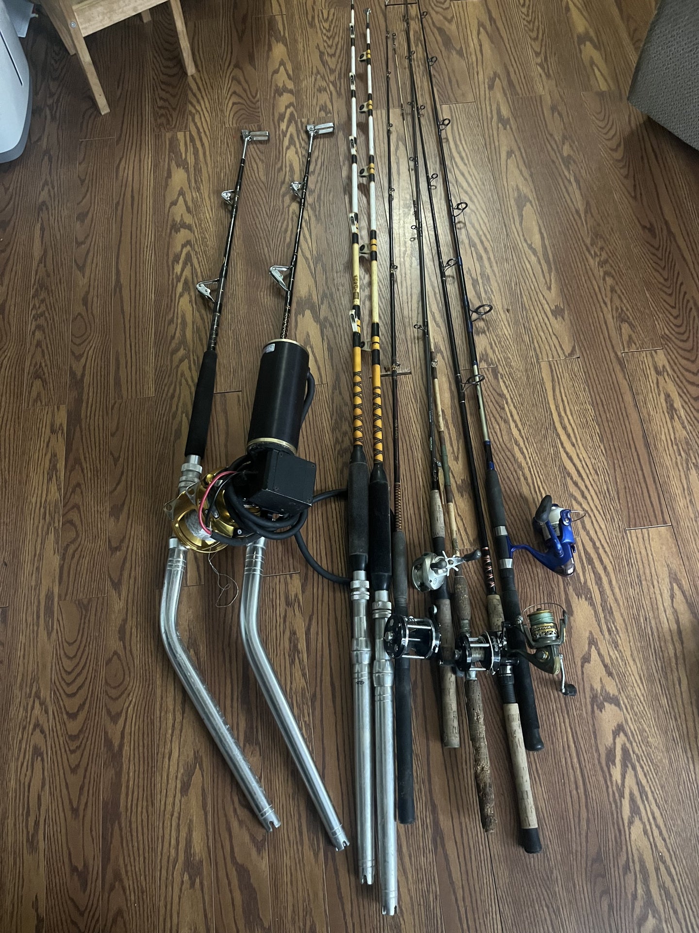 Electric reel and Misc Rod/ Reel Cleanout
